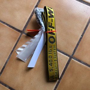 Off White Yellow Industrial Belt Virgil Abloh